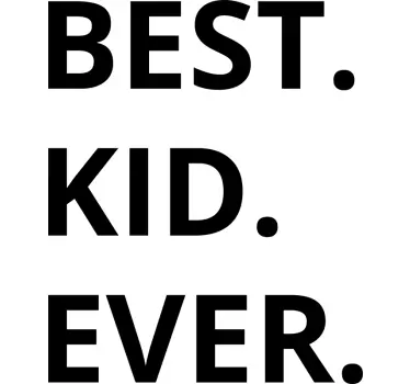 Koszulka dla taty i dla dziecka Best Dad Ever - TenStickers