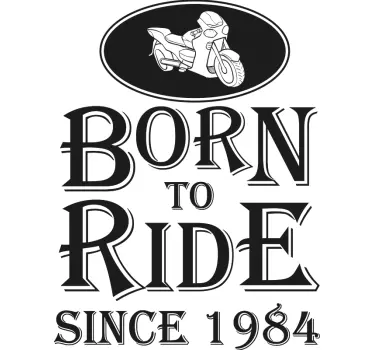 T-shirt Born to Ride dla taty i dziecka - TenStickers