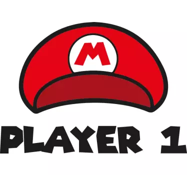 Koszulka gracz jeden i dwa Mario - TenStickers