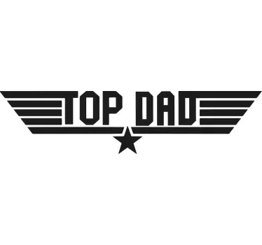 Koszulka dopasowana Top Dad Top Son - TenStickers