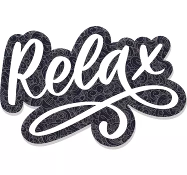 T-shirt z napisem relax i z wzorem paisley - TenStickers