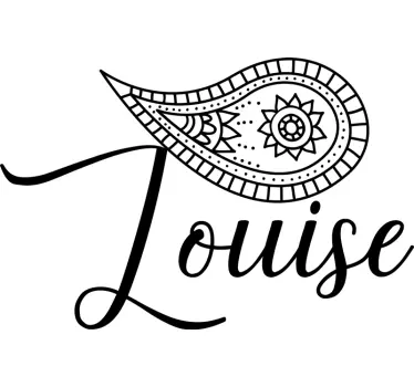 Personalizowana koszulka wzór paisley - TenStickers