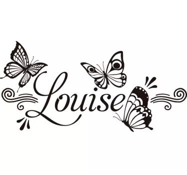 Personalizowana koszulka motyle i louise - TenStickers