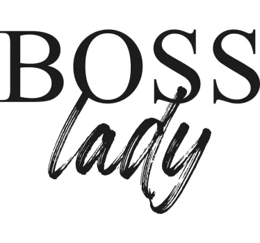 Koszulka damska Boss Lady Szefowa - TenStickers
