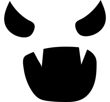 Koszulka zabawna twarz na halloween - TenStickers