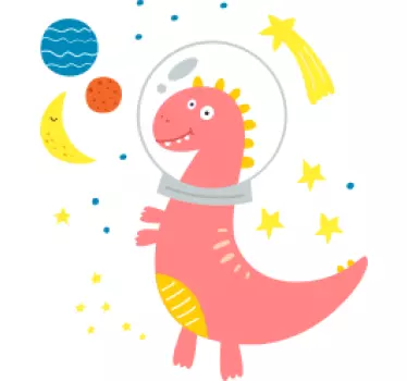 Koszulka dla niemowląt przygoda dinozaurów w kosmosie - TenStickers