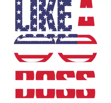 Koszulka jak szef w stylu flagi usa - TenStickers
