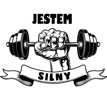 Koszulka dla taty i syna Jestem silny - TenStickers