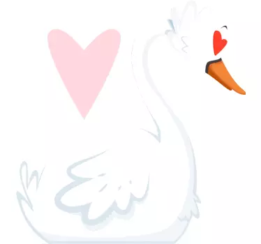 Koszulka dla mamy i córki z grafiką Łabędzi miłości - TenStickers