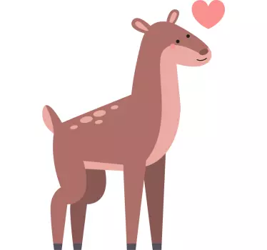 Renifer z miłością pasujące koszulki dla par - TenStickers
