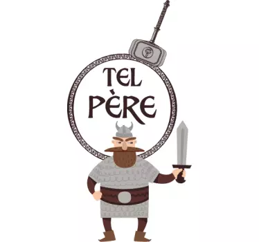 Koszulka dla taty i syna Jak ojciec jak córka tekst - TenStickers