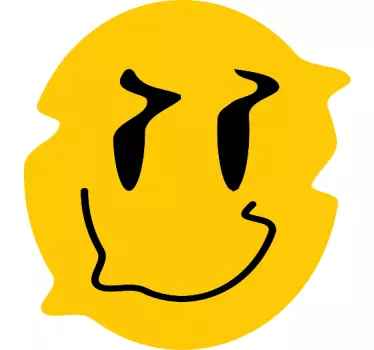Koszulka z uśmiechniętym żółtym emblematem - TenStickers