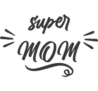 Koszulka dla mamy i córki super mamy attitude - TenStickers