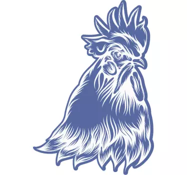 Koszulka stylowy nadruk koguta - TenStickers