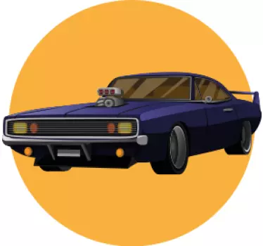 Koszulka dla taty i syna klasyczny muscle car - TenStickers