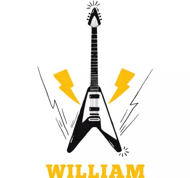 Koszulka gitara elektryczna na zamówienie - TenStickers