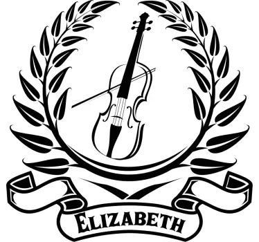 Personalizowana koszulka z emblematem muzyka - TenStickers