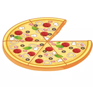 Koszulka dla taty i syna Pasujące plastry pizzy - TenStickers