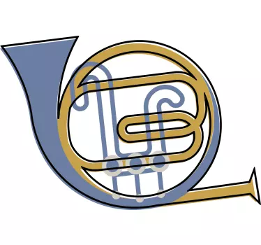 Koszulka z symbolem muzycznego rogu - TenStickers