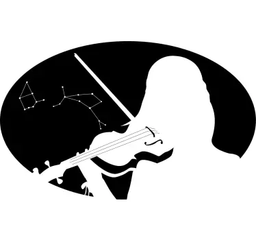 Koszulka skrzypek pod gwiazdami - TenStickers