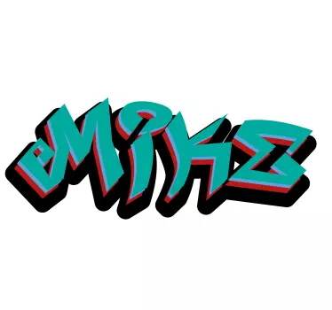 Personalizowana koszulka z wyrazistym imieniem - TenStickers