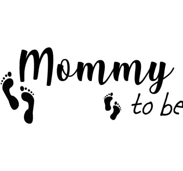 Koszulka dla mamy i córki stópki mamy i taty - TenStickers