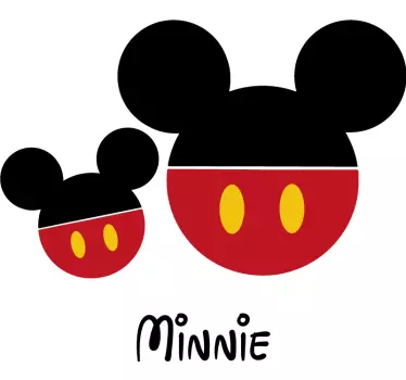Koszulka dla mamy i córki mama minnie pasuje na zamówienie - TenStickers