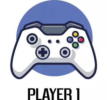 Koszulka dla taty i syna Sterowanie joystickiem y jugador - TenStickers