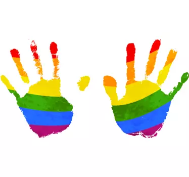 Koszulka dla mamy i córki z kolorowymi odciskami dłoni - TenStickers