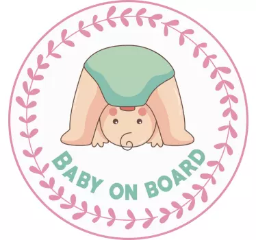 Koszulka dla niemowląt uroczy maluszek na pokładzie - TenStickers