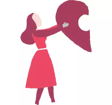 Koszulki dla par serce trzymane razem - TenStickers