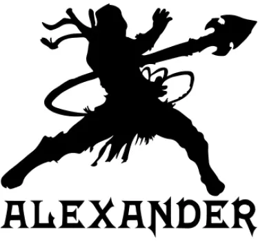 Koszulka wojownik z imieniem - TenStickers