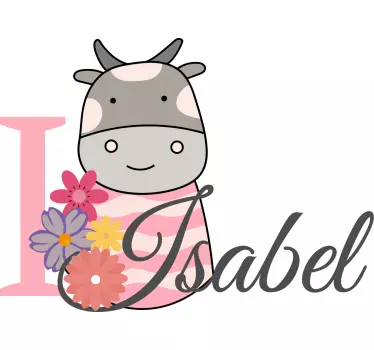 Koszulka dla niemowląt kocham isabel - TenStickers