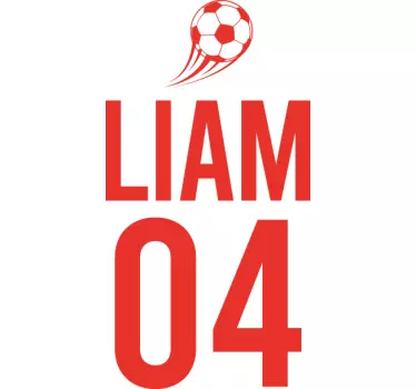 Koszulka dziecięca liam piłka nożna sport - TenStickers
