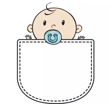 Koszulka dla niemowląt z uroczą kieszonką - TenStickers