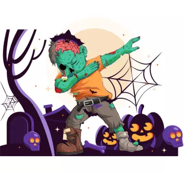 Koszulka na halloween motyw tańca zombie - TenStickers