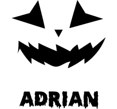 Koszulka na halloween niestandardowy projekt dyni - TenStickers