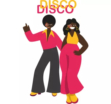Koszulka w stylu retro disco - TenStickers