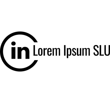 Koszulka niestandardowe konto linkedin - TenStickers