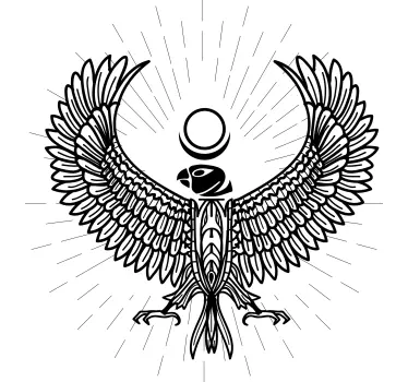 Koszulka z ilustracją majestatycznego ptaka - TenStickers