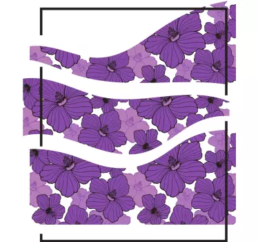 Koszulka dla mamy i córki elegancja w kwiaty - TenStickers