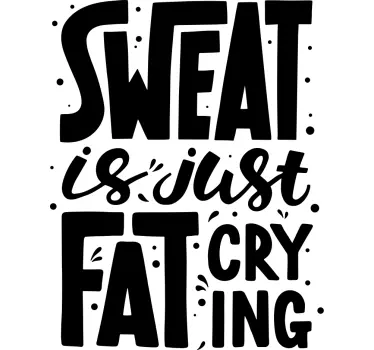 Koszulka motywacyjny fitness - TenStickers