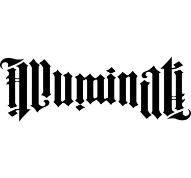 Koszulka Ambigram iluminatów - TenStickers