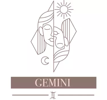 Personalizowana koszulka w stylu zodiaku bliźniąt - TenStickers