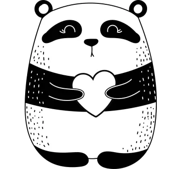 Koszulka dla mamy i córki z motywem panda miłości - TenStickers