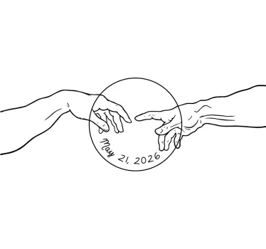 Koszulka dla mamy i córki w objęciach rąk - TenStickers