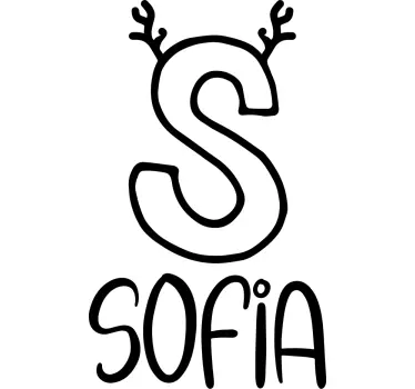 Koszulka dla niemowląt sofia z rogami - TenStickers