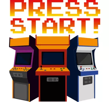 Koszulka z retro maszynami arcade - TenStickers