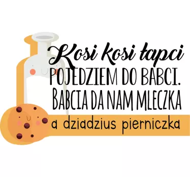 Koszulka dla dzieci „kosi kosi lapci” - TenStickers