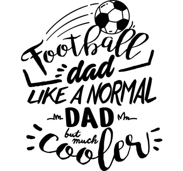 Koszulka na dzień ojca Jestem tatą futbolowym - TenStickers